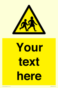 Custom Warning children Sign